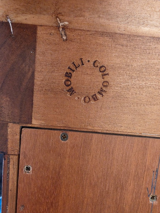 Mobili Colombo meuble TV en bois marqueté, Meubles tv, Marron, Classicisme (photo 5 sur 5)
