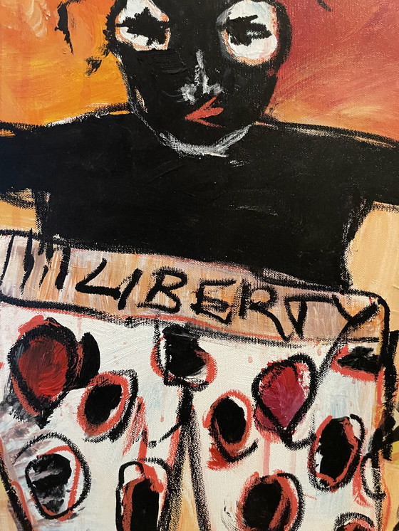 Image 1 of Bernard Bieling " STATUE DE LIBERTÉ " 100x70 cm.