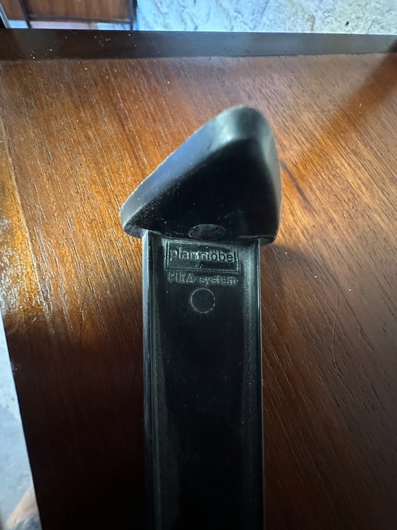 Sistema a parete vintage Combineurop 1960, Meurop, Armadi a muro, Metallo, Legno, Nero (foto 7 di 10)