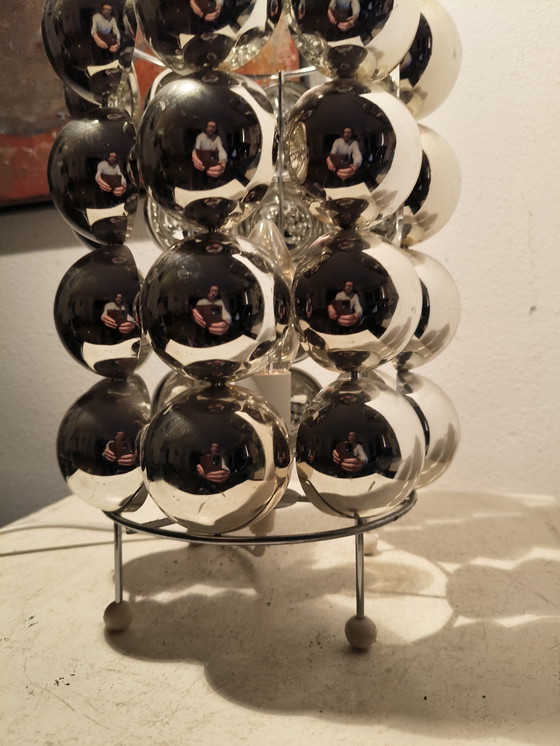 Image 1 of Vintage design eighties space age Bulb plastic table lamp by Kare design