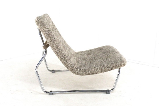 Image 1 of Vintage fauteuil 'Hierden' midcentury nieuwe gestoffeerd