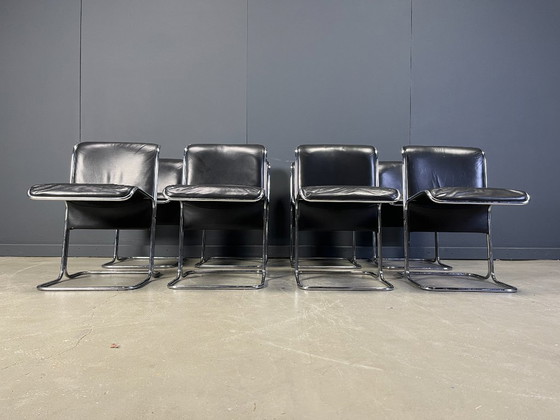 Image 1 of Set of 8 Calla chairs by Antonio Ari Colombo dining chairs, 1970s