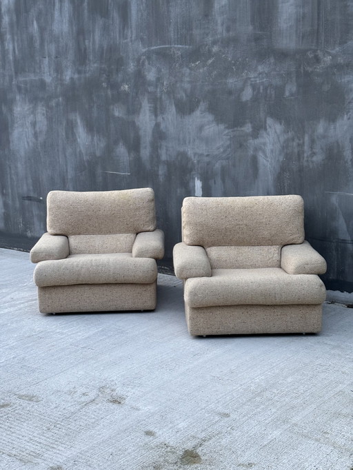 Ensemble de deux fauteuils vintage des années 70/80