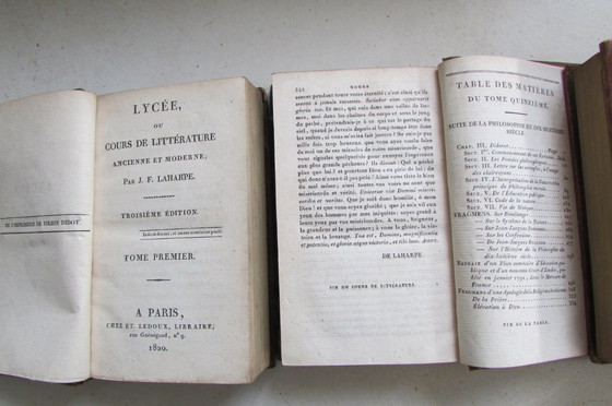 Image 1 of Liceo o curso de literatura antigua y moderna, por J.F. Laharpe, 1820, 3.ª edición