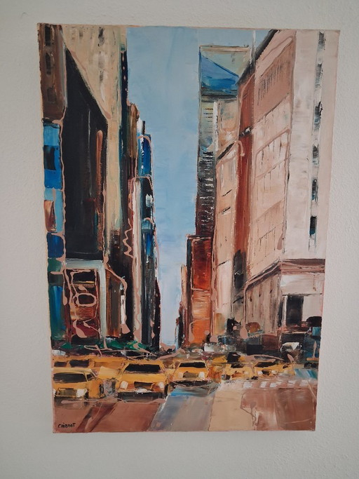 Dipinto 'Taxis New Yorkis'