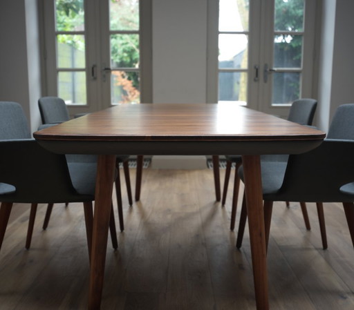 Team 7 Flaye dining table – eettafels, Wood, Leather (photo 2 of 5)