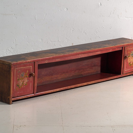 Antique low cabinet in elm wood – China, circa 1900 – Sideboard cabinet, Iron (photo 4 of 40)