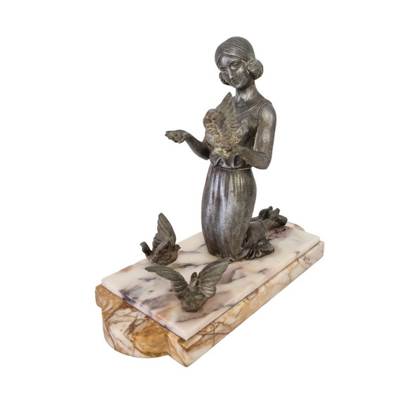 Image 1 of Statua Art Déco con Lady Diana