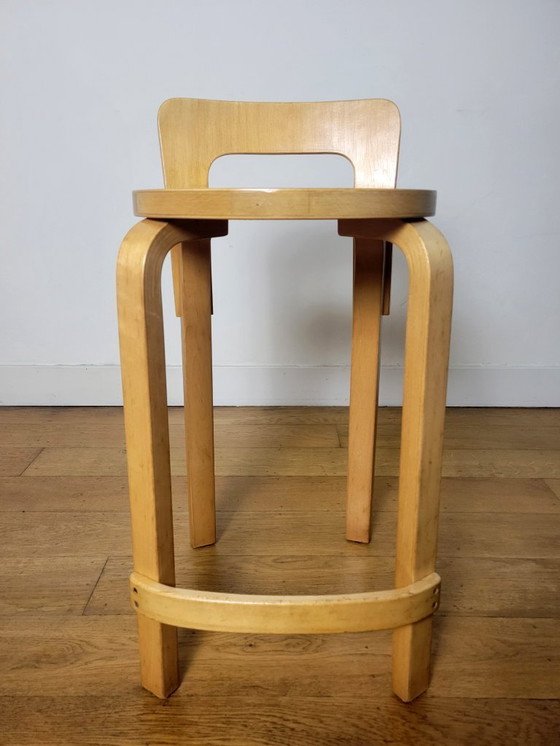 Image 1 of Vintage high stool, K65, by Alvar Aalto for Artek