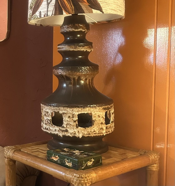 Vintage Ceramic Lamp – Table lamps, Textile (photo 5 of 5)