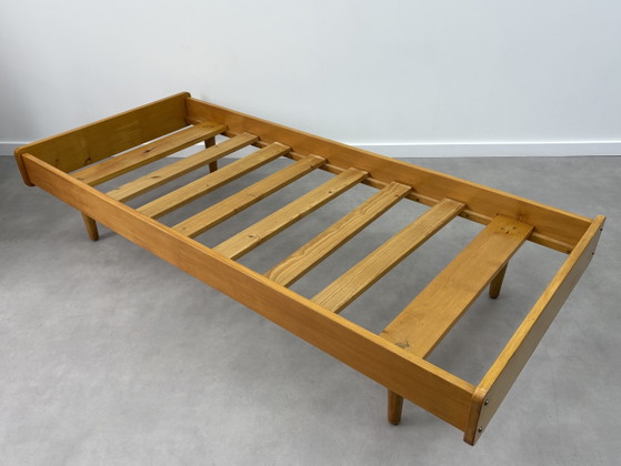 Vintage Minimalistisch Daybed / Eenpersoonsbed Jaren 50/60 – Eenpersoonsbedden, Wood (photo 4 of 13)
