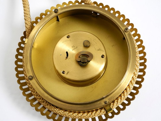 Image 1 of Piccolo orologio da parete meccanico originale di metà secolo, stile Atlanta, con movimento a 10 giorni.