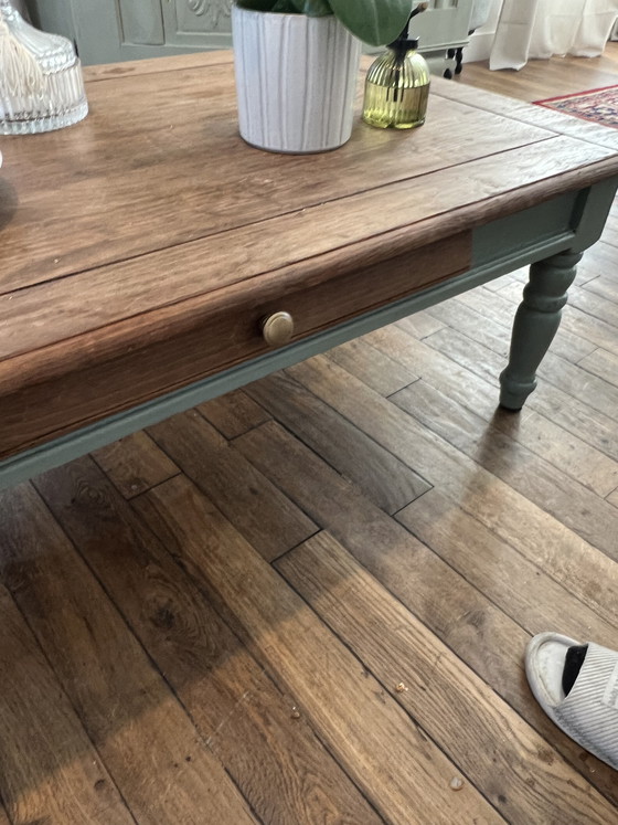 Image 1 of Table basse style campagne 