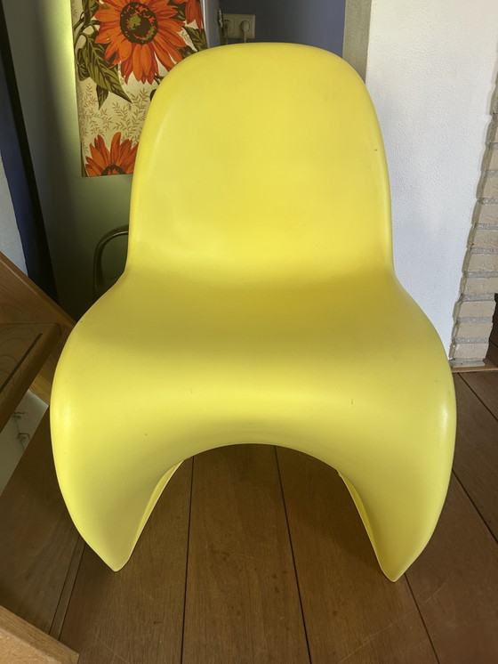 Image 1 of Vitra Verner Panton sgabello design gele
