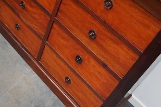 Image 1 of English mahogany chest of drawers / chest of drawers, 1930s