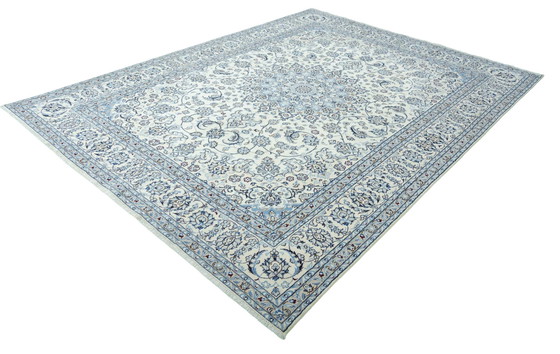 Image 1 of Hand Knotted Nain Carpet With Silk - 386 X 293 Cm