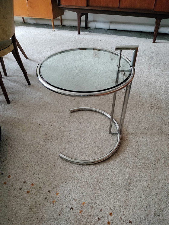 Image 1 of Table d'appoint chromée Eileen Gray style Classicon