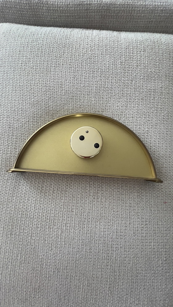 Image 1 of Vintage Rochemont messing bureauklok uit het midden van de vorige eeuw