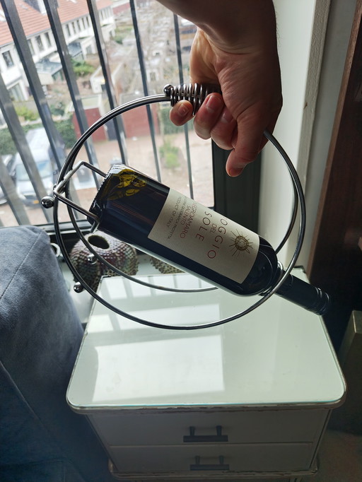 1x Wijnfles houder frans