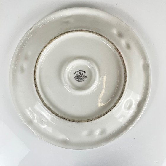 Image 1 of Plat rond en faïence « olive », Deruta, Tiriduzzi, Italie