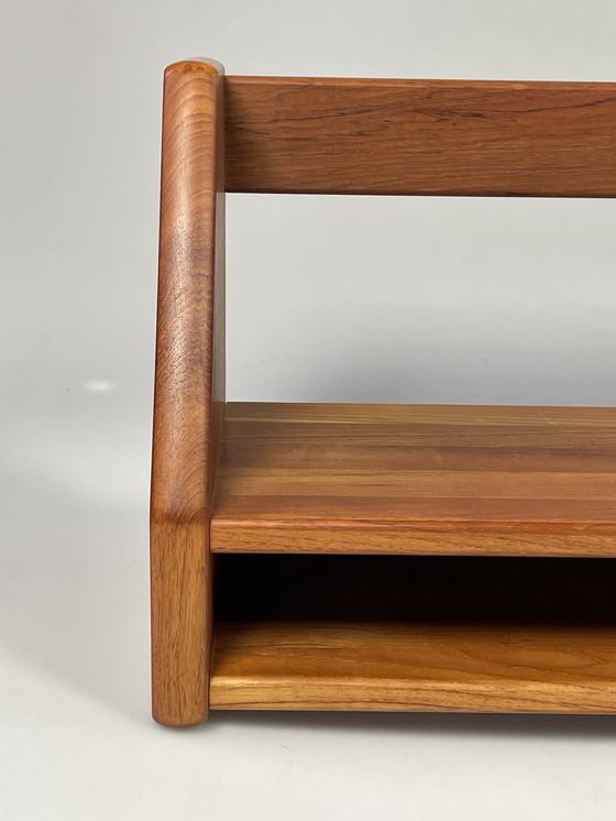 Image 1 of Vintage Wall Shelf, Dyrlund, Solid Teak, Denmark 1970's