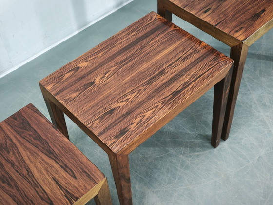 Image 1 of Tables gigognes Severin Hansen pour Haslev, Danemark, années 1960
