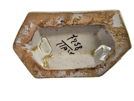 Image 1 of Deruta – Pilgerflasche – Keramik – handbemalt – Italien – 1950er Jahre