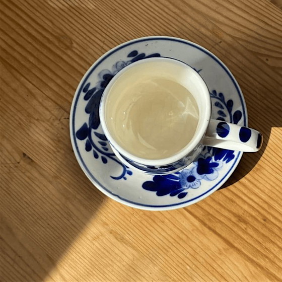Tazzina e Piattino da Caffè Espresso con Mulino Blu di Delft Olandese Dipinti a Mano – Delft Blue (photo 7 of 9)