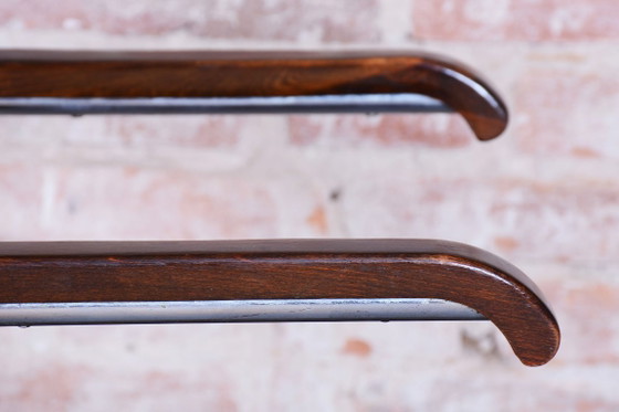 Set of 2 Restored Bauhaus Chairs, by Stam and Slezak, chrome, Czech, 1930s – Armchairs, Metal, Wood (photo 9 of 10)