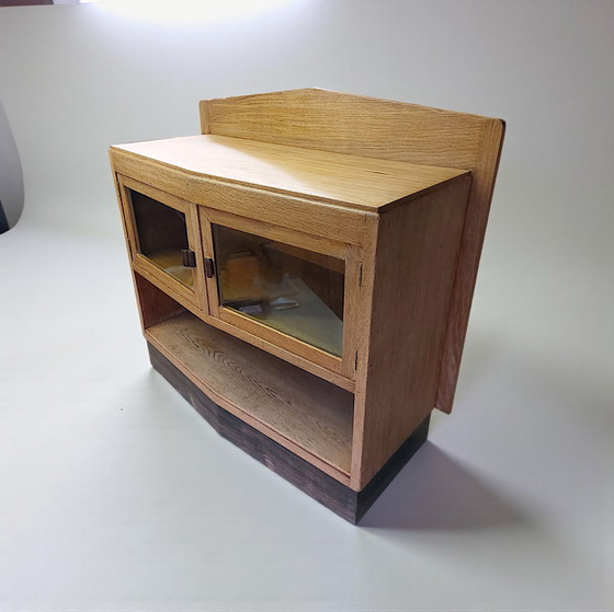 Image 1 of Antiker Art-Deco-Teeschrank, Schrank der Amsterdamer Schule