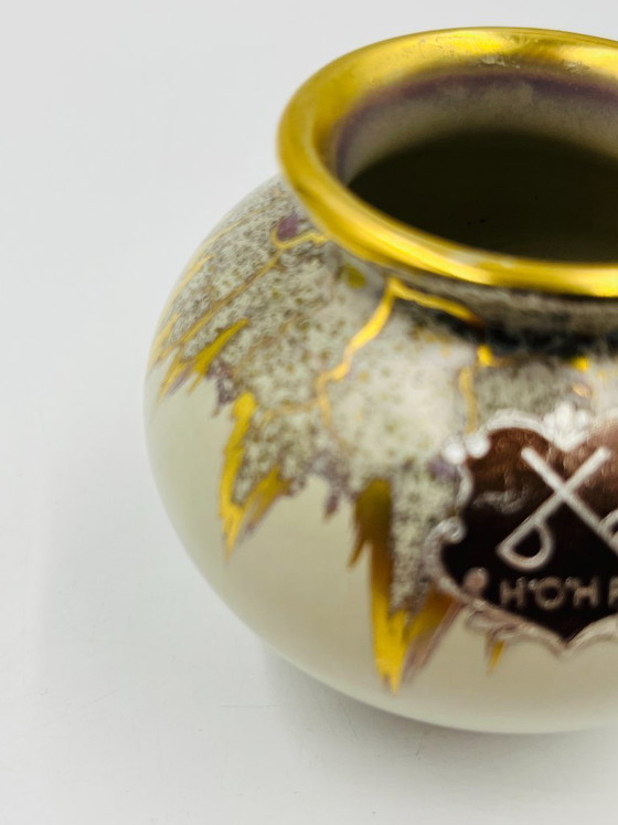 Image 1 of Dümler Breiden Höhr miniature vase, gilded, vintage model