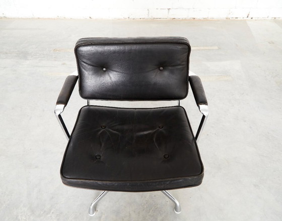 Sedia da scrivania intermedia Ray & Charles Eames ES102 per Herman Miller – Sedie girevoli, Leather (photo 12 of 14)