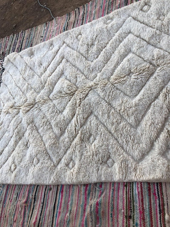 Image 1 of Alfombra de lana pura hecha a mano, artesanía tradicional, tamaño 150/350 cm.