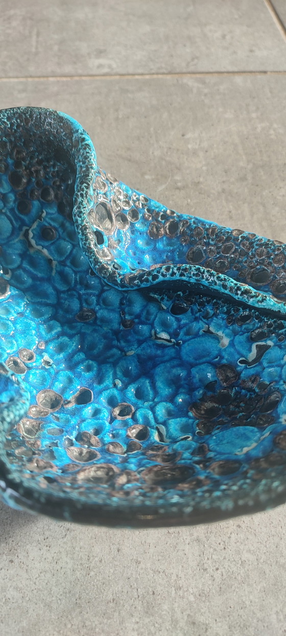 Image 1 of Fat Lava Ceramic Bowl by Le Cyclope, Glazed Enamels, 1960s