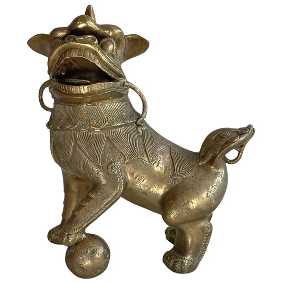 Buddha monumentale dorato a fuoco – Stile Tibetano-Rattanakosin – 44 cm / 6.4 kg – Sculture, Bronze (photo 7 of 20)