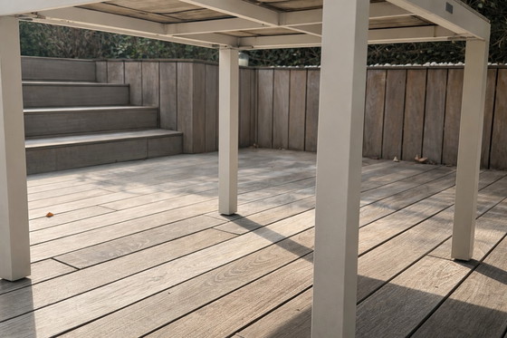 Image 1 of Mesa de comedor de jardín cuadrada TRIBU Natal Alu Teca