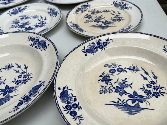 Image 1 of Piatti BOCH Frères "Grand Bouquet" ca.1920 in ceramica