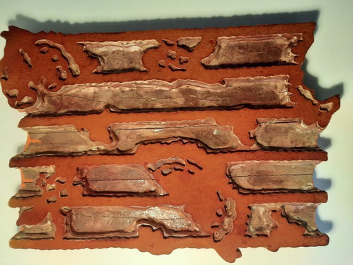 old wooden textile stamp