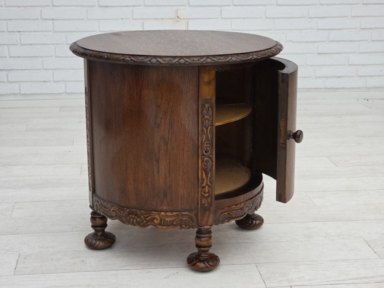 Image 1 of 1930s, Scandinavian side cabinet, dark oak wood.