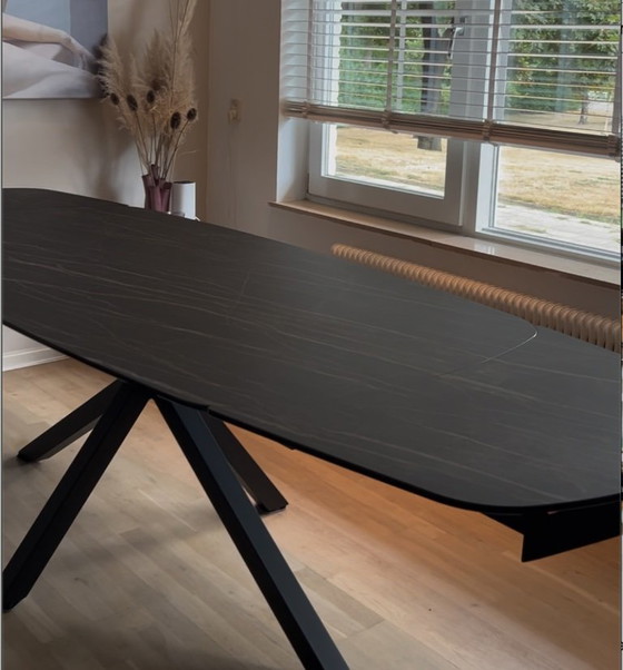 Extendable Dining Table with Ceramic Top – XOOON, Glass (photo 13 of 16)