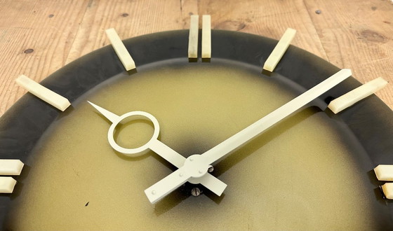 Image 1 of Industrial Office Wall Clock from Pragotron, 1970s