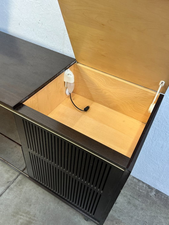 Image 1 of Vintage Audiomeubel / Dressoir Met Verlichting, Prinz, Engeland, 1960's