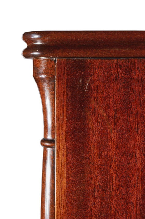 Mahoniehouten vitrinekast of barkast, jaren 70, B92 x D46,5 x H123,5 cm – Vitrinekasten, Glass, Wood (photo 12 of 17)