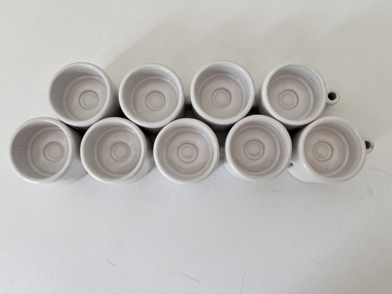 Image 1 of Set van 9 IKEA PS 1999 Porseleinen Kaarshouders – Ehlén Johansson – Wit, Modulair