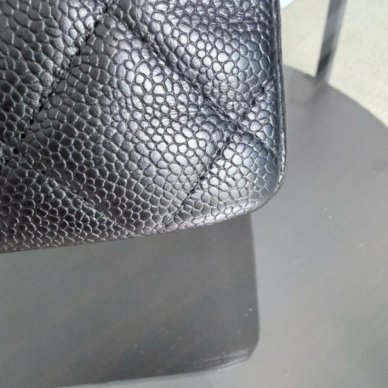 Image 1 of Chanel Classic Flap Jumbo - Caviar 30CM Single Flap Quilted Black 24K Gold Hardware Series 12