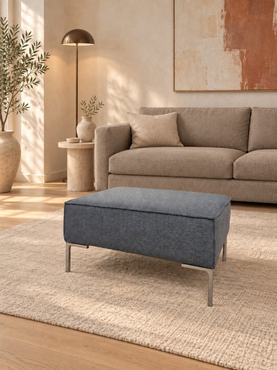 Poggiapiedi Design on Stock Bloq NUOVO RIVESTITO + GARANZIA, Poggiapiedi e pouf, Altro, Metallo, Grigio, Modern (foto 2 di 8)