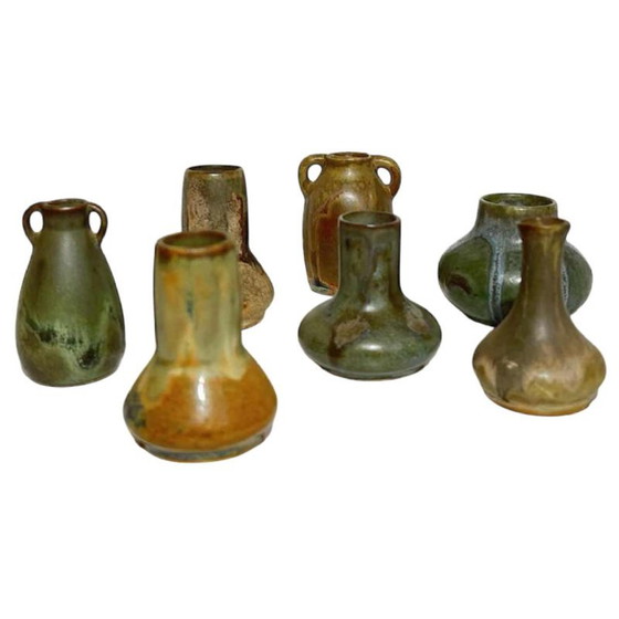 Miniatuur Vazen van Denbac & Charles Greber, Set van 7 – Ceramic, Art Deco (photo 2 of 20)