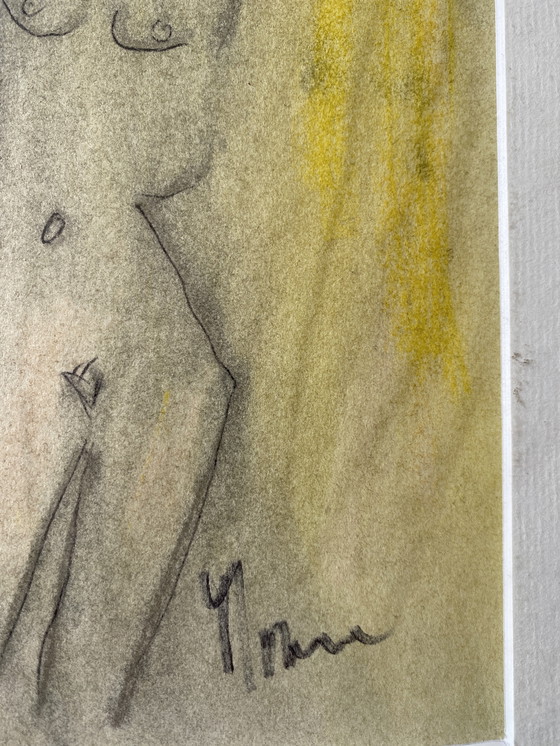 Image 1 of Eugenie Morin Original watercolor around 1833-1875