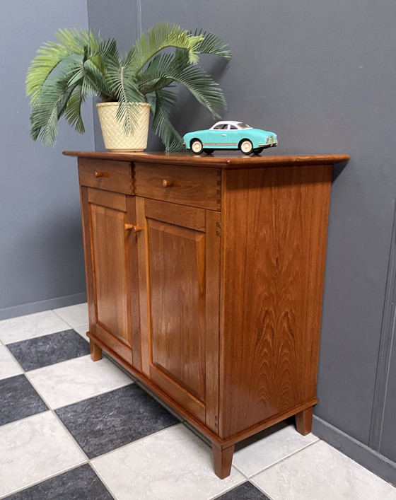 Image 1 of Teak Hallway Cabinet 2 Doors 2 Drawers 1980S