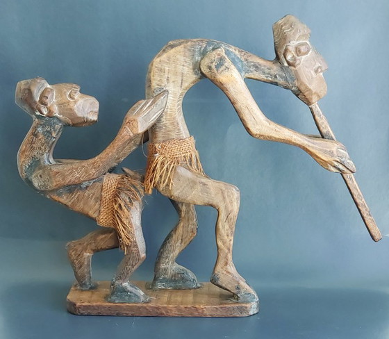 Image 1 of Antica scultura erotica africana in legno